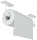 White Paper Towel Holder Under Cabinet Self Adhesive or Wall Mount by WZKALY