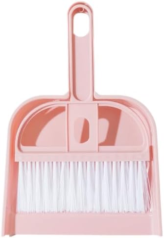 CREATCABIN Small Broom and Dustpan Set Pink Mini Dust Pan and Brush - Image 7