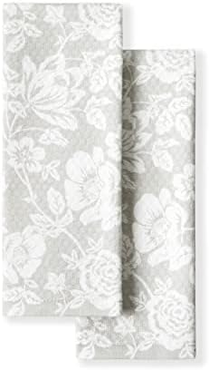 Martha Stewart Dual Purpose Kitchen Towel 2-Pack Set, Floral Vine by MarthaStewart