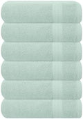 GLAMBURG Ultra Soft 6-Piece Hand Towel Set 16x28-100% Ringspun Cotton by GLAMBURG