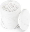 Natural Marble Canister, Cotton Qtip Holder by Nanshop