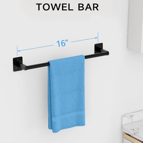 KLJKPA Black Bathroom Accessories Set, 4-Piece Bathroom Hardware Set - Image 2