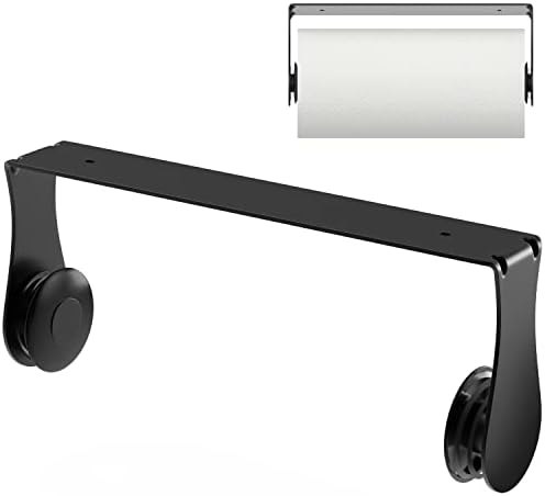 Paper Towel Holder Under Cabinet, One-Hand Tear, Wall Mount or Adhesive by SWAITEE