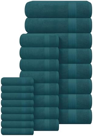 GLAMBURG Ultra Soft 24-Piece Towel Set - Image 3