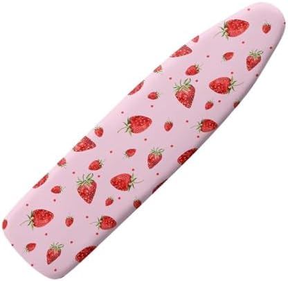 Strawberry Print Ironing Board Cover and Pad 15x54 Inch Machine Washable by Tomeusey
