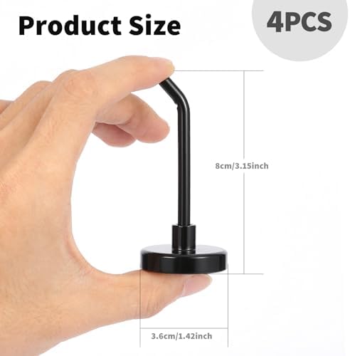 4pcs Magnetic Hooks, 5.0lb 3.15 Inch Long Heavy Duty Magnet Hooks - Image 2