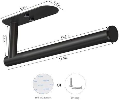 VAEHOLD Adhesive Paper Towel Holder Under Cabinet Wall Mount - Image 3