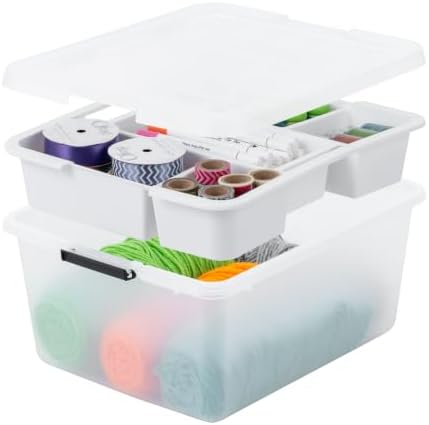 IRIS USA 18 Quart Clear Storage Organizer by IRISUSA