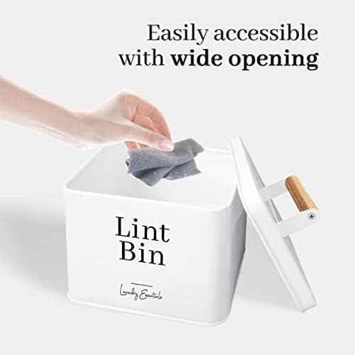 Modern Farmhouse Lint Bin for Laundry Room Decor and Accessories - Image 3