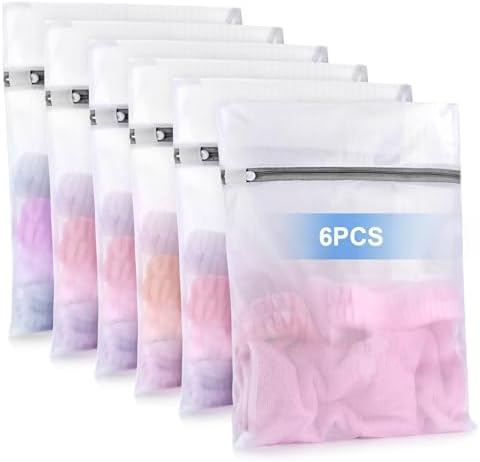 6 Pcs Laundry Bag, 12“x16”Mesh Laundry Bags by Unknown