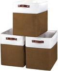Bagnizer Large Fabric Storage Baskets | 50L Storage Bins, Decorative Linen by Bagnizer