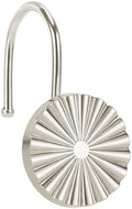 Metal Shower Curtain Hooks, Rust-Resistant Hooks by GNUEYART