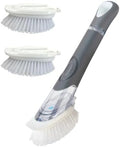 CELOX Dish Brush with Soap Dispenser, 1 Dish Wand & 3 Dish Brush Refill Heads by CELOX