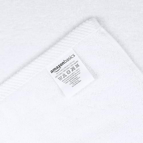 Amazon Basics 100% Cotton Soft Quick-Dry 8-Piece Towel Set, Bath Towels - Image 3