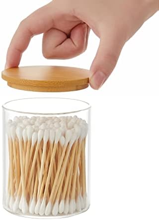 INIUNIK Glass Qtip Holder Dispenser - Image 4