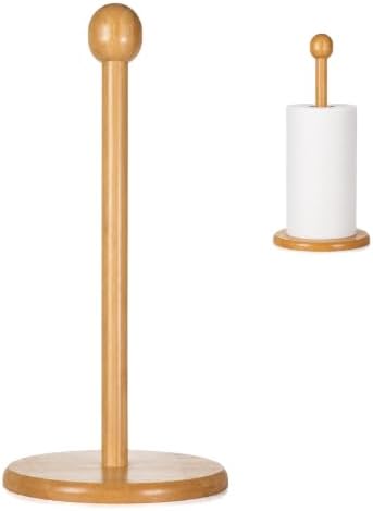 Bamboo Paper Towel Holder, 11.8" Countertop Paper Towel Holder by Unknown