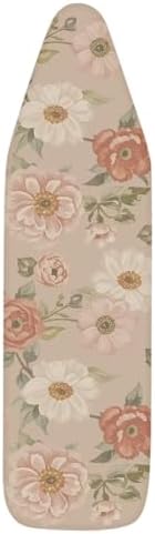 Floral Print Ironing Board Cover, Stretch Scorch Resistant Padding Elastic Edge - Image 6