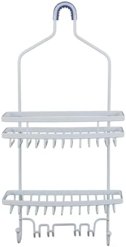 Bath Bliss Shower Head Caddy, Suction Cup Backing, 2 Tier Shelving & 6 - Image 5
