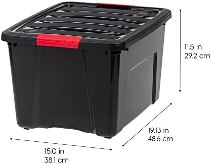 IRIS USA 4-Pack 40 Quart Storage Bins - Image 2