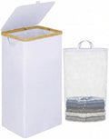 IEGrow Laundry Hamper with Lid, 110L Laundry Basket with Mesh Bags by iEGrow