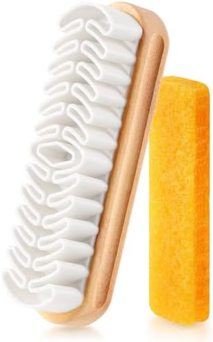 2 Pcs Suede Shoe Brush Nubuck Leather Cleaner Shoes Shine Dauber Crepe by ZJoey