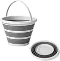 Collapsible Bucket with Handle 10L, BPA Free Foldable Round Plastic Water Bucket by Unknown