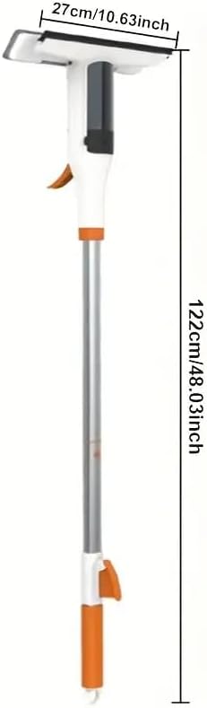 3-in-1 Glass Cleaning Kit: Durable Metal Pole, Silicone Scraper, high-Pressure - Image 5