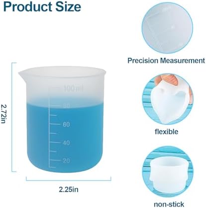 Laundry Detergent Cup, Silicone Laundry Detergent Measuring Cup, 100ml Soft - Image 2