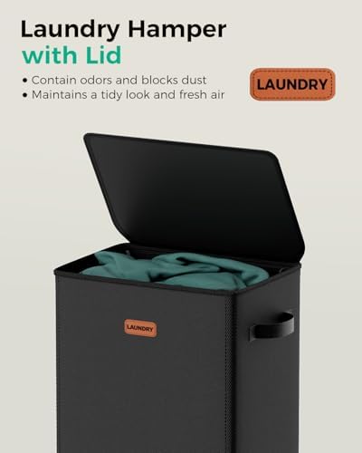100L Large Capacity Laundry Hamper, Collapsible Laundry Basket Space-Saving - Image 4