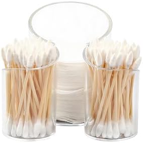 Cotton Pad Holder for Bathroom, cotton round holders Cups Dental Floss Dispenser by Unknown