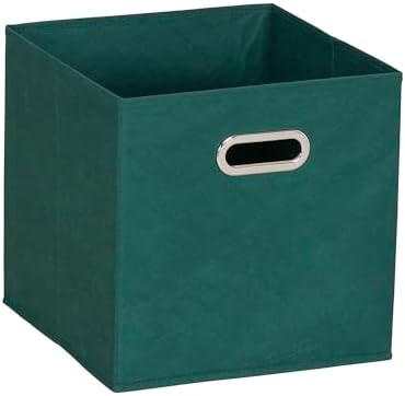 Household Essentials 6 ct Open Fabric Cube Storage Bins, Forest Green - Image 5