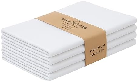 Urban Villa Kitchen Towels Cotton Dish Towels 27”x27” White by CottonTrends
