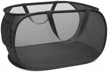 Collapsible Laundry Hamper Basket, Pop Up Mesh Foldable Bag by TEGOOL