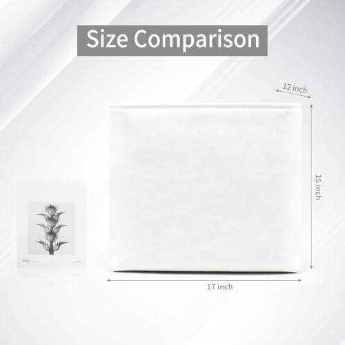 Bagnizer Large Fabric Storage Baskets | 50L Storage Bins, Decorative Linen - Image 3