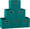 Household Essentials 83-1 Foldable Fabric Storage Bins | Set of 6 Cubby Cubes by HouseholdEssentials