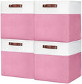 Bagnizer 13x13 Cube Storage Bins, Collapsible Fabric Storage Box, 4 Pack Closet by Bagnizer