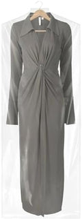 50 Pack 23.6"x70" Garment Bags for Hanging Clothes, Thick Clear Plastic Dry by Unknown