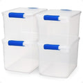 HOMZ Clear Plastic Storage Bins by Homz