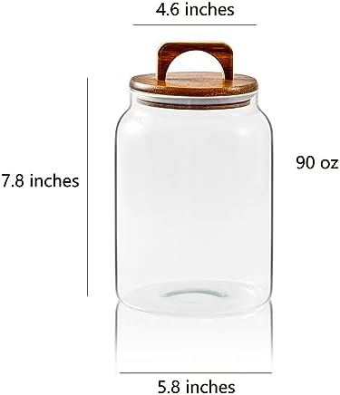 Sweejar Glass Jars for Laundry Room Organization, 90 ounce Laundry Pods - Image 2