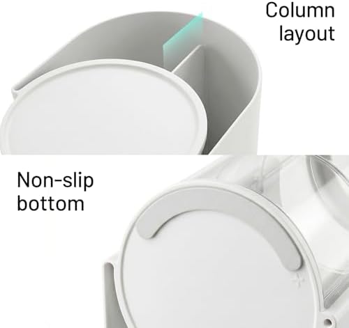 Qtip Holder, Vanity Makeup Brush holder, Sage Green Bathroom Canisters Dispenser - Image 5