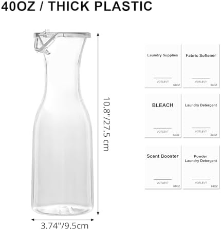 40 OZ Liquid Laundry Detergent Dispenser, Laundry Soap Dispenser, Fabric - Image 2