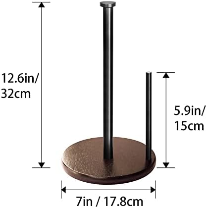 Wood Paper Towel Holder Countertop, Farmhouse Kitchen Paper Towel Holders Stand - Image 5