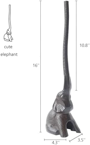Elephant Toilet Paper Holder 16'' Cast Iron Paper Towel Holder Funny Toilet - Image 2