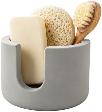Diatomite Stone Sponge Holder, Compact Sponge Caddy by Unknown