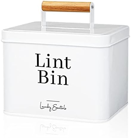 Modern Farmhouse Lint Bin for Laundry Room Decor and Accessories by Simplation-LiveOrganizedStayHappy