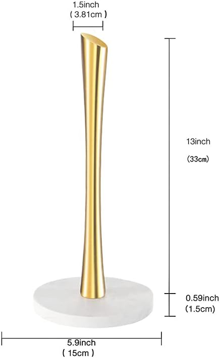 Gold Paper Towel Holder Countertop, Marble Paper Towel Holder Used - Image 2