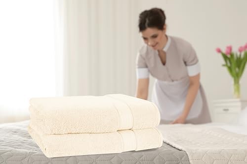GLAMBURG 700 GSM Premium Cotton 2-Pack Oversized Extra Large Bath Sheet Set - Image 3