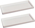 Spacewiser Silicone Countertop & Vanity Bathroom Tray – 2 PC 11.7" by Spacewiser