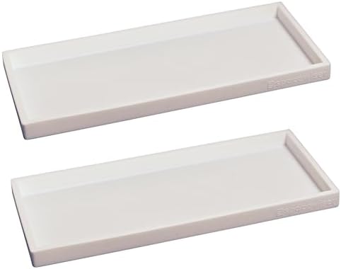 Spacewiser Silicone Countertop & Vanity Bathroom Tray – 2 PC 11.7" by Spacewiser