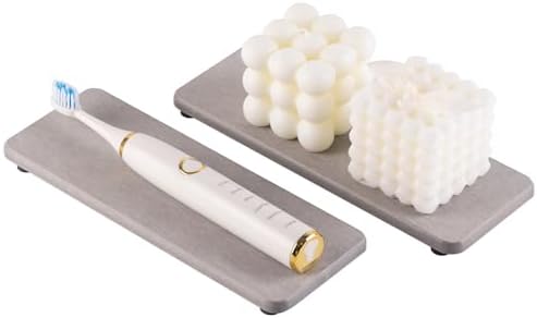 NiuYichee 2Pcs Stone Soap Trays Water Absorbing Diatomite Coaster - Image 2